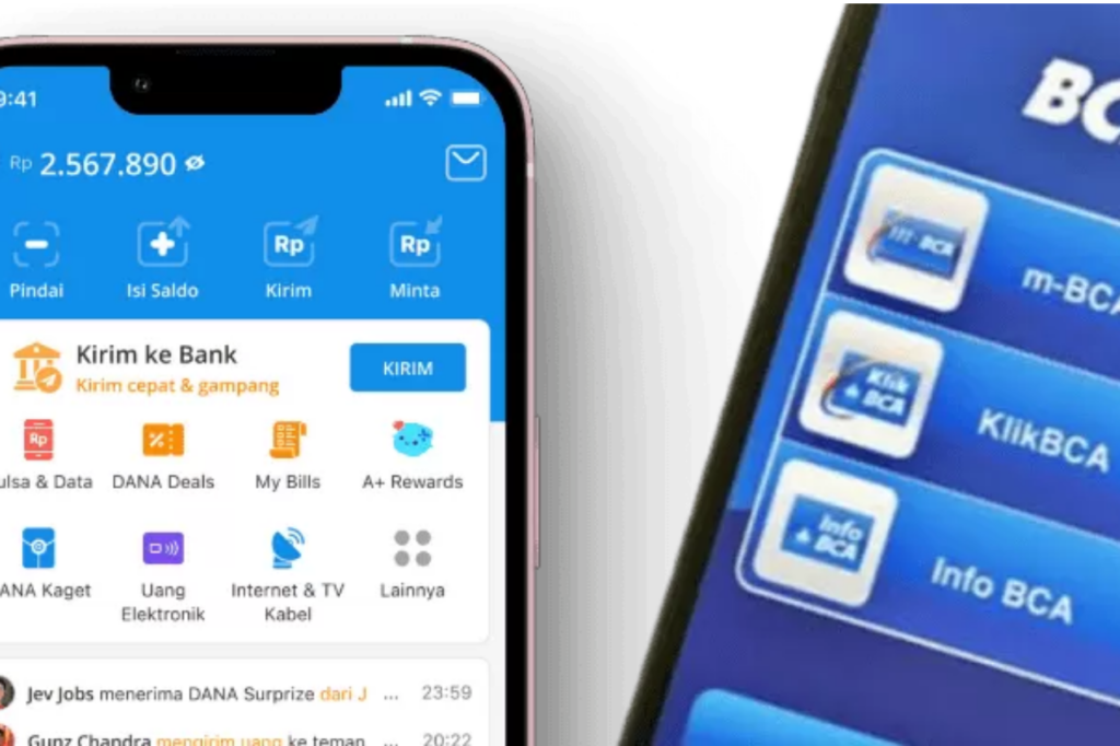 virtual account bca ke dana